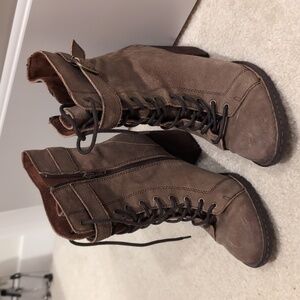 Born genuine suede booties 8